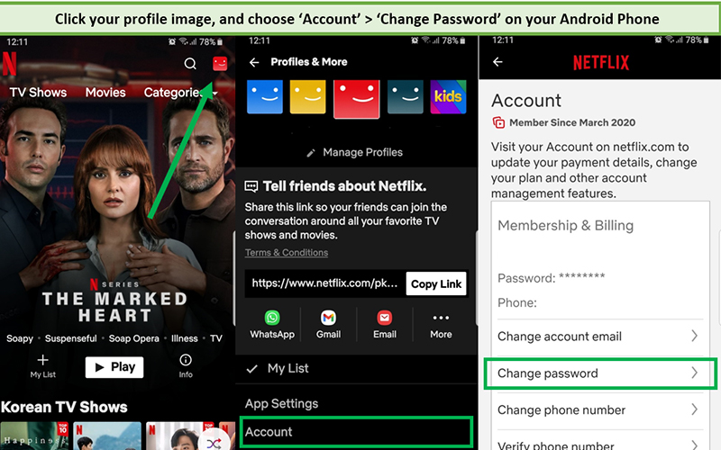 نحوه تغییر رمز عبور Netflix (موبایل و دسکتاپ)